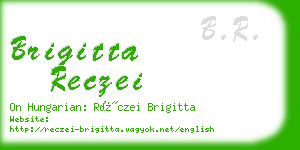 brigitta reczei business card